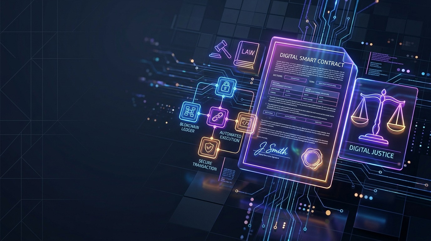 Terms and Conditions Digital Smart Contract and Legal Tech Banner