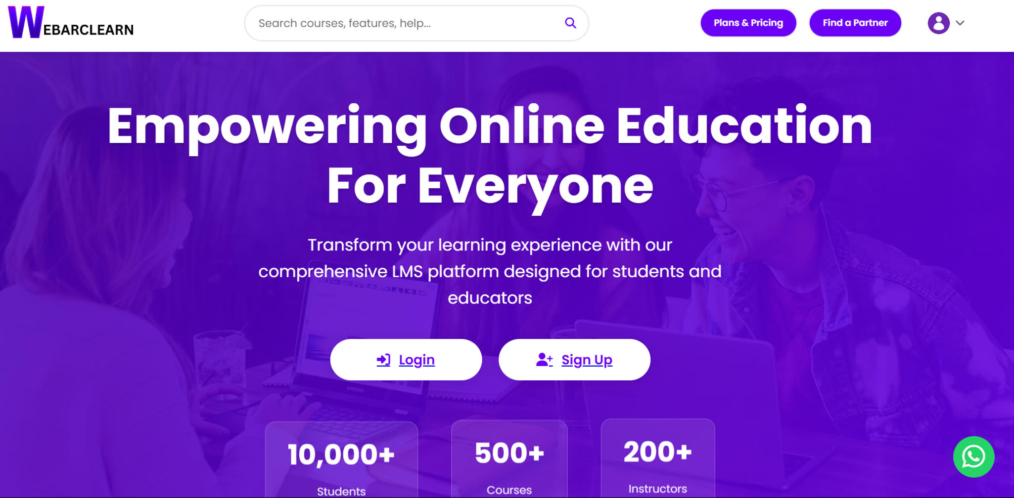 Eduverse education platform by WebArclight